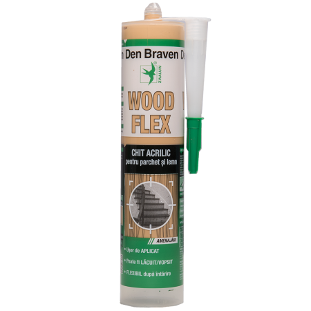 Chit acrilic pentru parchet si lemn Woodflex mahon 280 ml