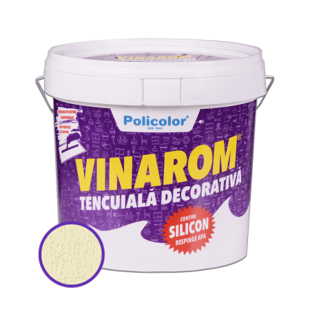 Tencuiala decorativa siliconica Vinarom R15 Policolor