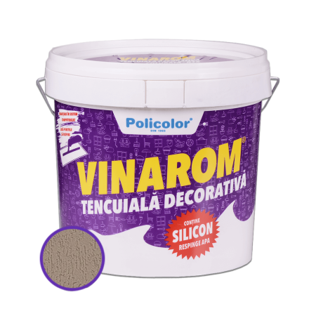 Tencuiala decorativa siliconica Vinarom R15 Policolor