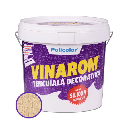 Tencuiala decorativa siliconica Vinarom R15 Policolor