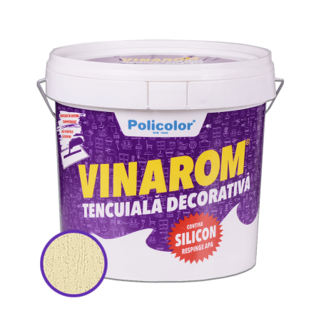 Tencuiala decorativa siliconica Vinarom R15 Policolor