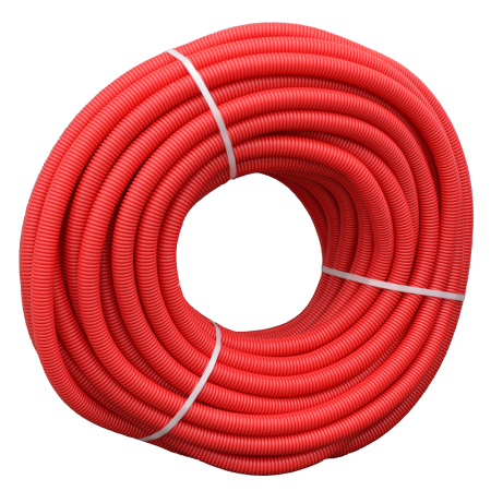 Tub flexibil gofrat pentru protectie PEX cu d16