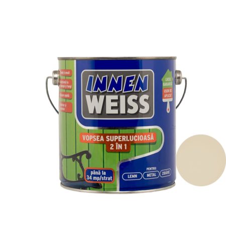 Vopsea superlucioasa Innenweiss 2 in 1