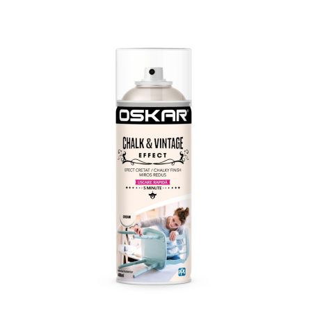 Vopsea spray pentru lemn / metal chalk & vintage efect Oskar