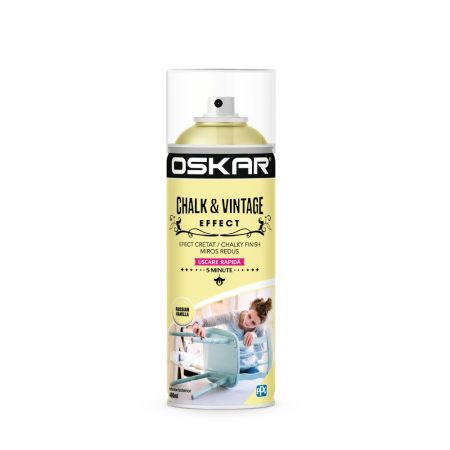 Vopsea spray pentru lemn / metal chalk & vintage efect Oskar