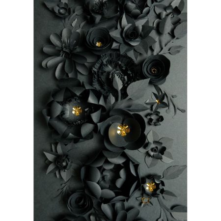 Covor modern Black Flower