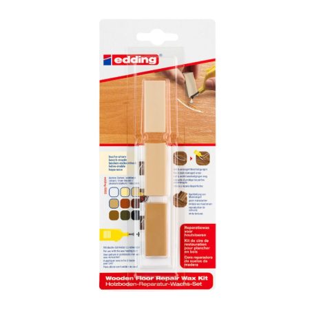 Kit de ceara pentru repararea pardoselilor din lemn Edding 8902