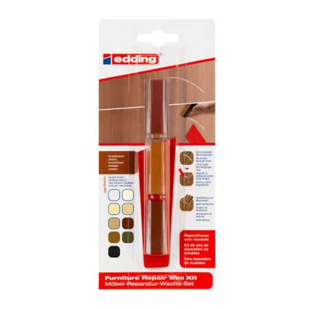 Kit de ceara pentru repararea mobilierului de lemn Edding 8901