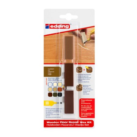 Kit de ceara pentru repararea pardoselilor din lemn Edding 8902