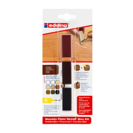 Kit de ceara pentru repararea pardoselilor din lemn Edding 8902