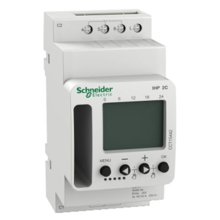 Intreruptor orar digital Schneider CCT15442 Acti9 IHP 2C e (24h/7z)