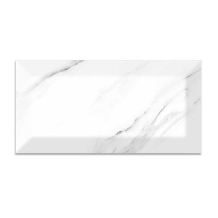 Faianta bucatarie Carrara Light Bevelled Glossy