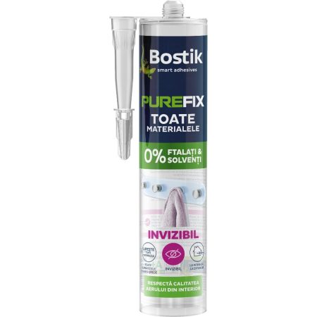 Adeziv pentru suprafete multiple Bostik Purefix transparent