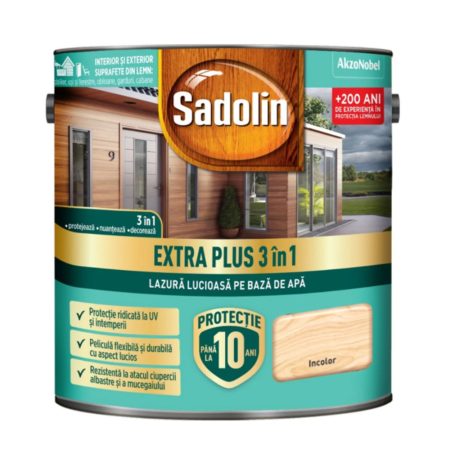 Lazrua lemn Sadolin Extra Plus 3 in1