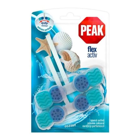 Odorizant solid pentru toaleta Peak Flex Activ Ocean