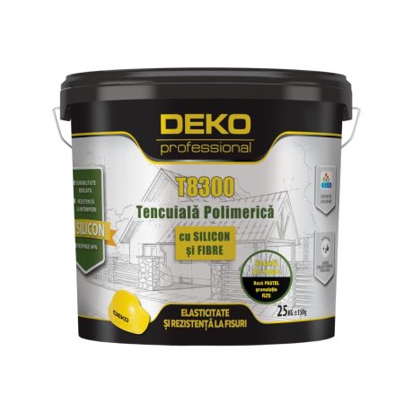 Tencuiala polimerica cu silicon si fibre Deko T8300 R15 PAS