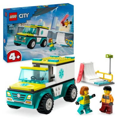 LEGO City - Ambulanta de urgenta si snowboarder (60403)