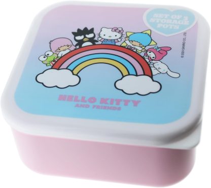 Set 3 cutii pentru pranz - Hello Kitty & Friends