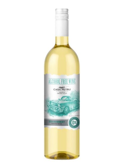 Vin alb fara alcool - Casa Petru - Chardonnay, demidulce