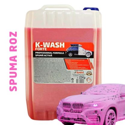 K-WASH Forte spuma activa profesionala roz 22kg