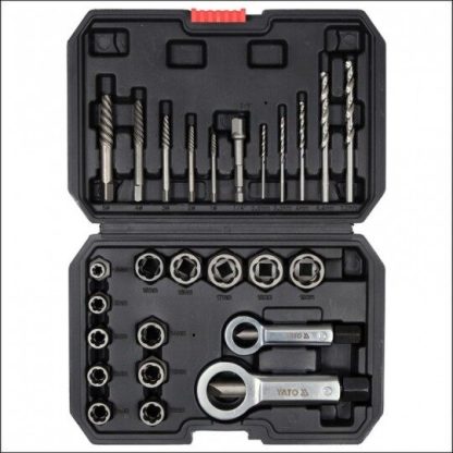 Kit universal pentru șuruburi și piulițe rupte 26 piese Yato YT-06037