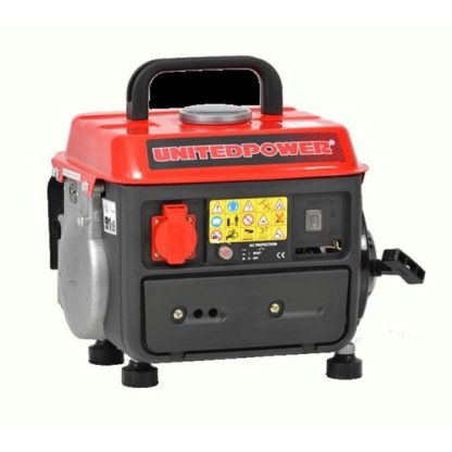 Generator de curent monofazat HECHT GG 950, motor benzina, 2 timpi, 63 CC, 0.65 kW, max 0.72 kW, cu maner