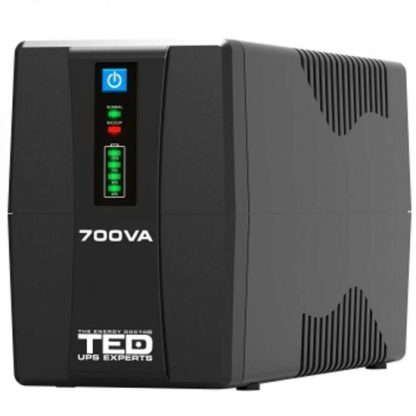 UPS 700VA/400W LED Line Interactive AVR 2 schuko TED Electric TED003966