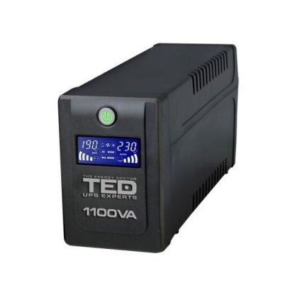 UPS 1100VA/600W LCD Line Interactive AVR 4 schuko USB Management TED Electric TED001573