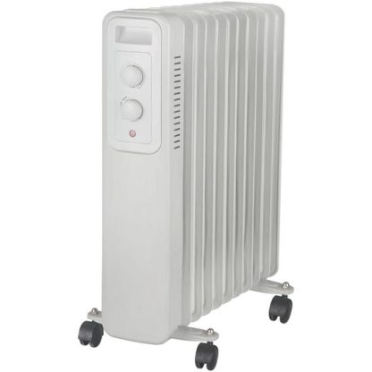 Calorifer cu ulei 11 elementi 2500W Alb Entac