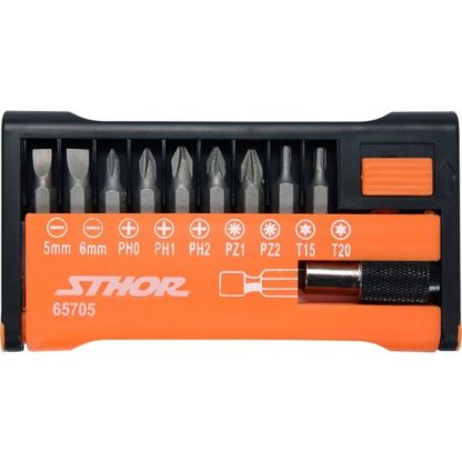 Set 10 biti cu adaptor Sthor 65705