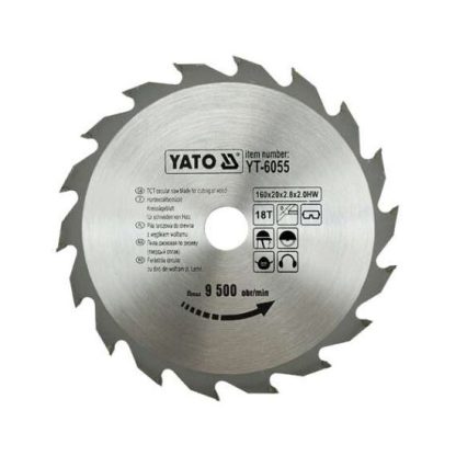 Disc fierastrau wolfra m pentru lemn 160x18 Yato YT-6055