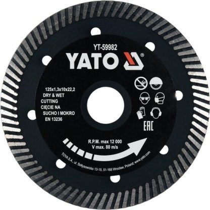 Disc diamantat 125 x 22.2 x 1.3 mm Yato YT-59982