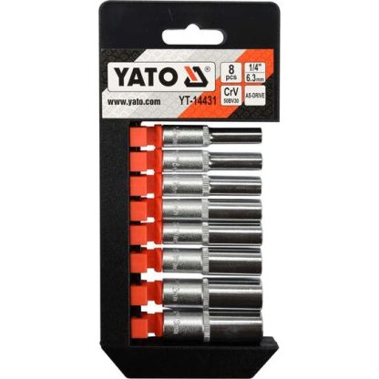 Set 8 chei tubulare 1/4" Yato YT-14431