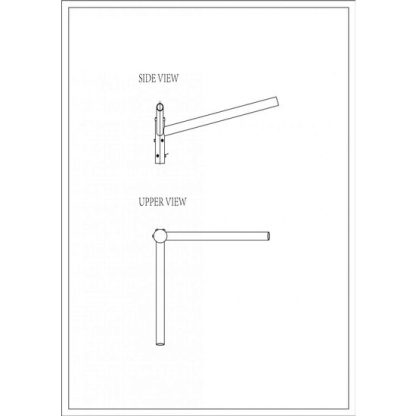 Brat Dublu Drept 90° 1.5M