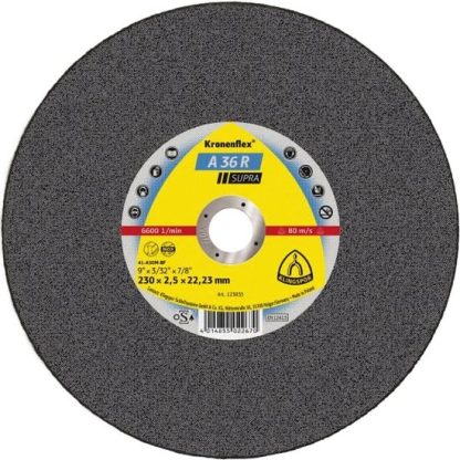 A 36 R disc debitare, 180 x 2,5 x 22,23 mm Drept, Klingspor 123209