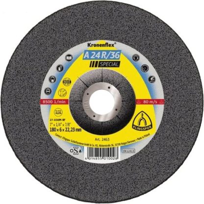 A 24 R 36 disc polizare, 125 x 6 x 22,23 mm cu centru depresat, Klingspor 2830