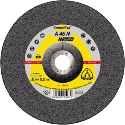 A 46 N disc polizare, 125 x 6 x 22,23 mm cu centru depresat, Klingspor 2226