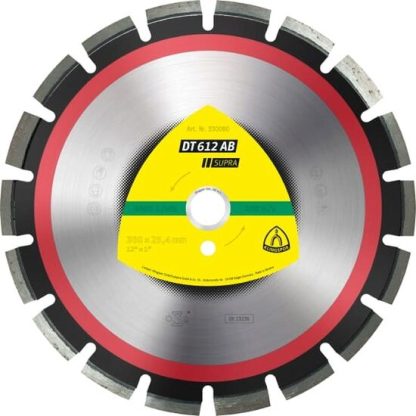 DT 612 AB disc diamantat de debitare, 350 x 3,2 x 25,4 mm 21 Segmente 40 x 3,2 x 10 mm, cu segmente departate, Klingspor 330081