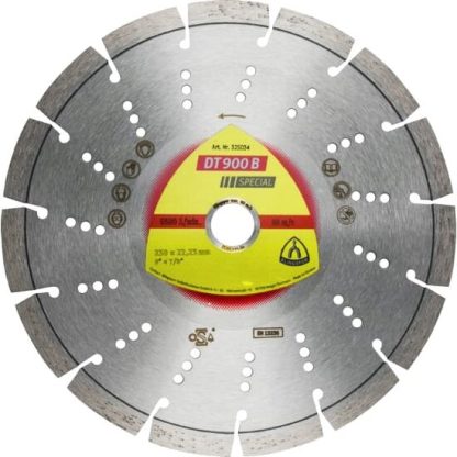 DT 900 B disc diamantat de debitare, 125 x 2,4 x 22,23 mm 9 Segmente 33 x 2,4 x 12 mm, segment standard, Klingspor 325208