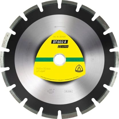 DT 602 A disc diamantat de debitare, 450 x 3,7 x 25,4 mm 28 Segmente 40 x 3,7 x 10 mm, cu segmente departate, Klingspor 325128