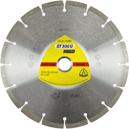 Disc diamantat de taiere segmentat DT 300 U EXTRA 115x22.2x1.6mm, taiere uscata Klingspor 325345