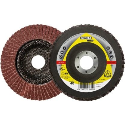 SMT 314 disc lamelare frontale, 115 x 22,23 mm Granula 40 Curbat, Klingspor 322809