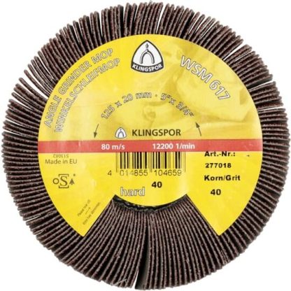 WSM 617 Perii abrazive cu flansa LS 309 X, 125 x 20 mm Granula 120 Filet M 14, Klingspor 277021