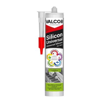 Silicon universal lucrari de constructii si reparatii Alb 280ml Valcor VLC42004