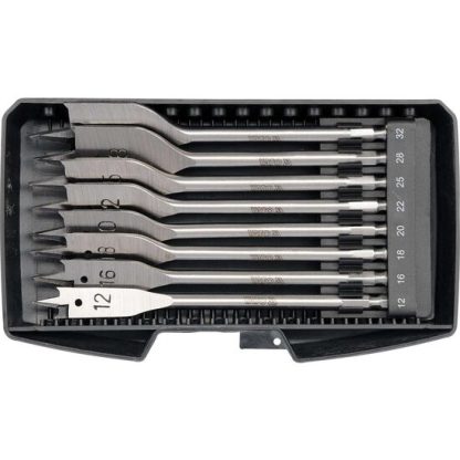 Set burghie plate pentru lemn 12-32mm, 8 buc