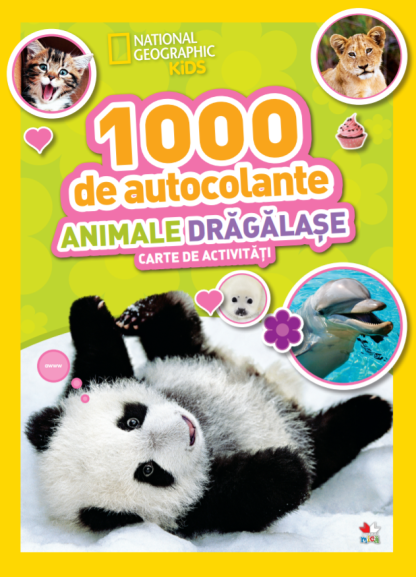 1000 de autocolante. Animale drăgălașe. Carte de activități