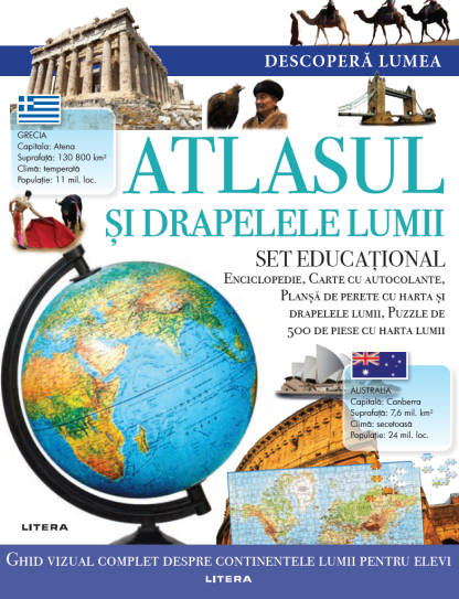 Descoperă lumea. Atlasul și drapelele lumii