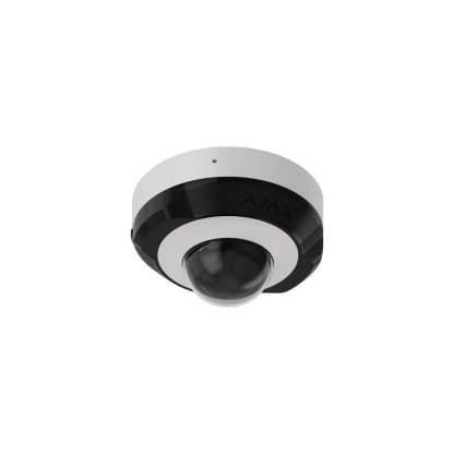 Camera supraveghere IP Dome Ajax DOME CAM MINI WH, 5 MP, 2.8 mm, IR 15 m, PoE microfon, slot card, detectie obiecte prin AI, PoE, alb