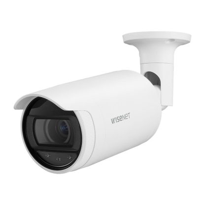 Camera supraveghere exterior IP Hanwha ANO-L6082R, 2 MP, motorizata 3.3 - 10.3 mm, IR 30 m, slot card, PoE