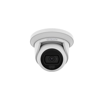 Camera supraveghere IP Dome Hanwha ANE-L7012L, 4 MP, 3.0 mm, lumina calda 20 m, slot card, PoE